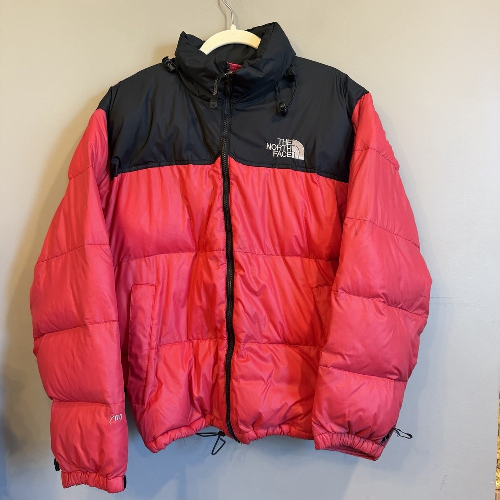 The North Face 1996 Retro Nuptse 700 Men's Down Puffer Jacket Size Medium Red